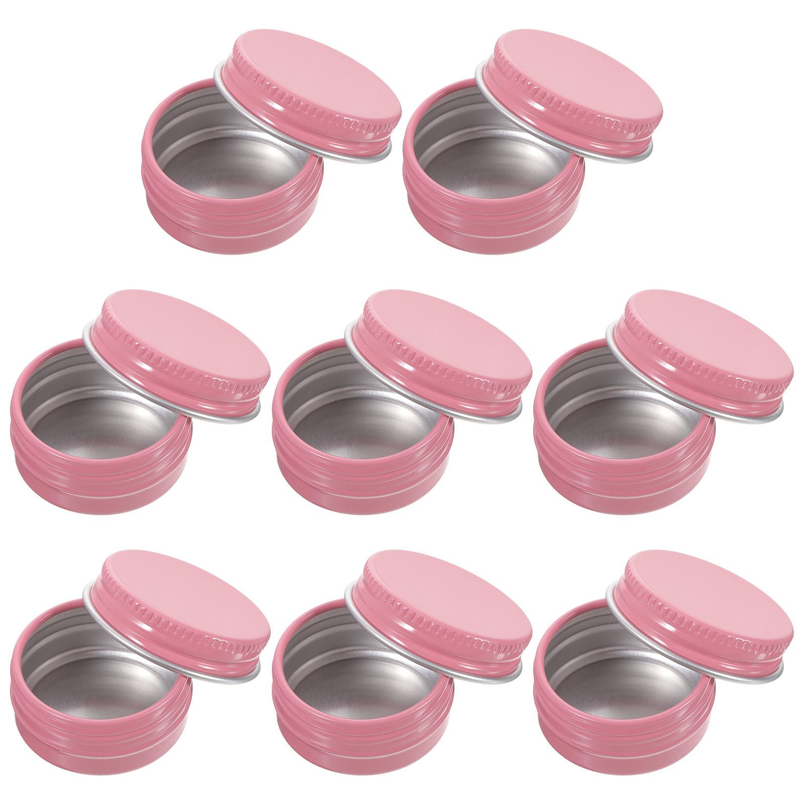 8Pcs Round Aluminum Tin Jars E - Lip Balm recension och pris