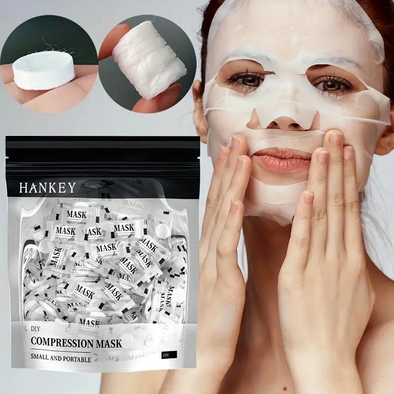 **100PCS Disposable Compressed - Face Mask Skincare recension och pris