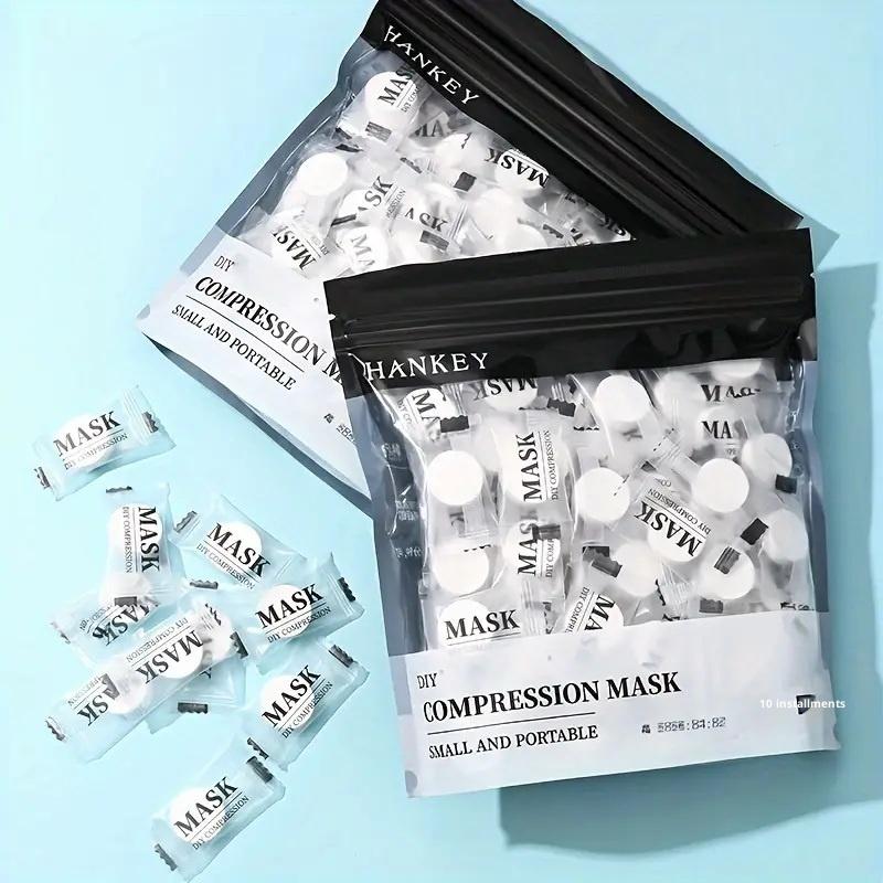 **100PCS Disposable Compressed - Face Mask Skincare recension och pris