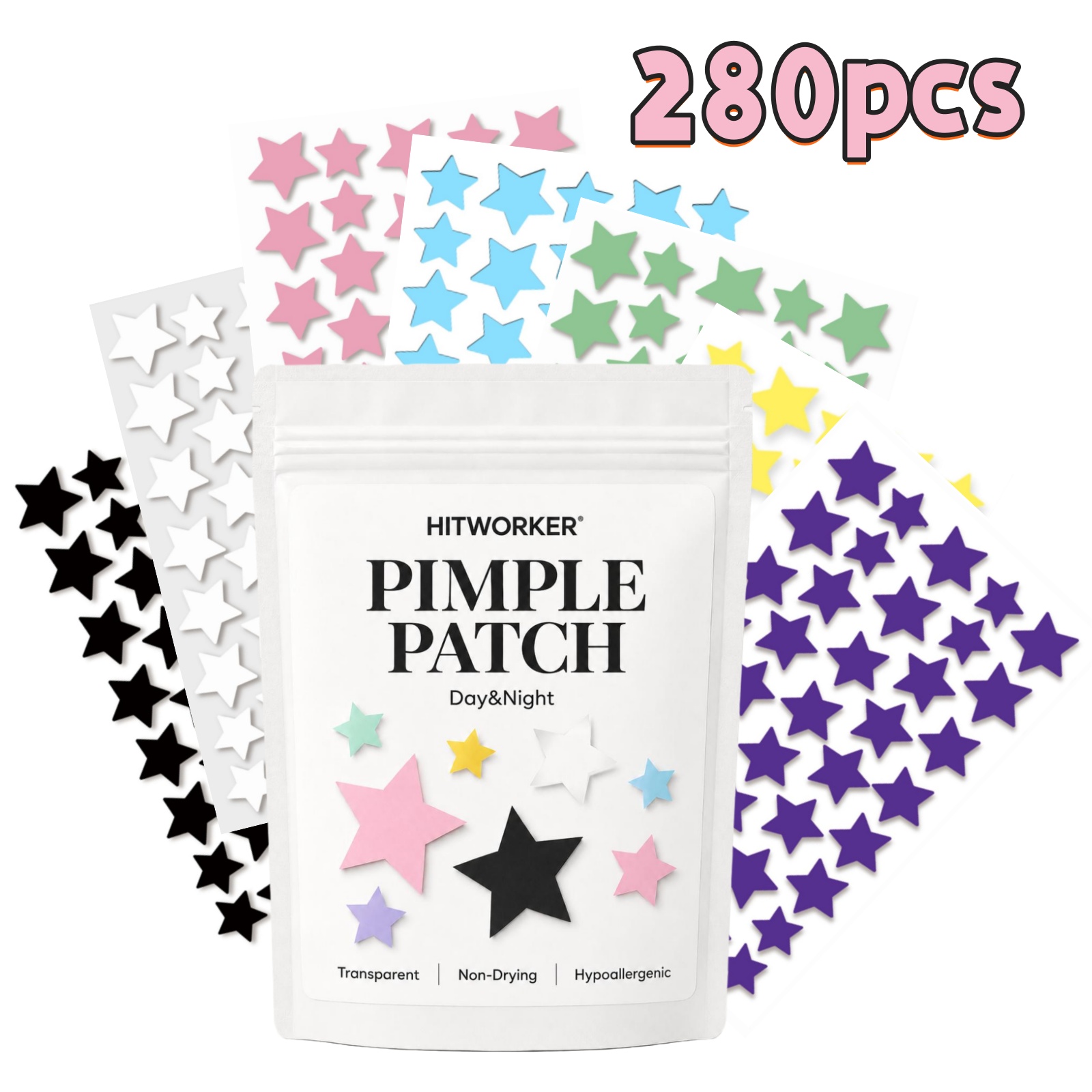 280Pcs Rainbow Colorful Star A - Face Oil recension och pris