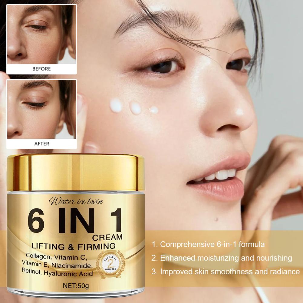 6 IN 1 Collagen Face Cream Lif - Vitamin C Serum recension och pris