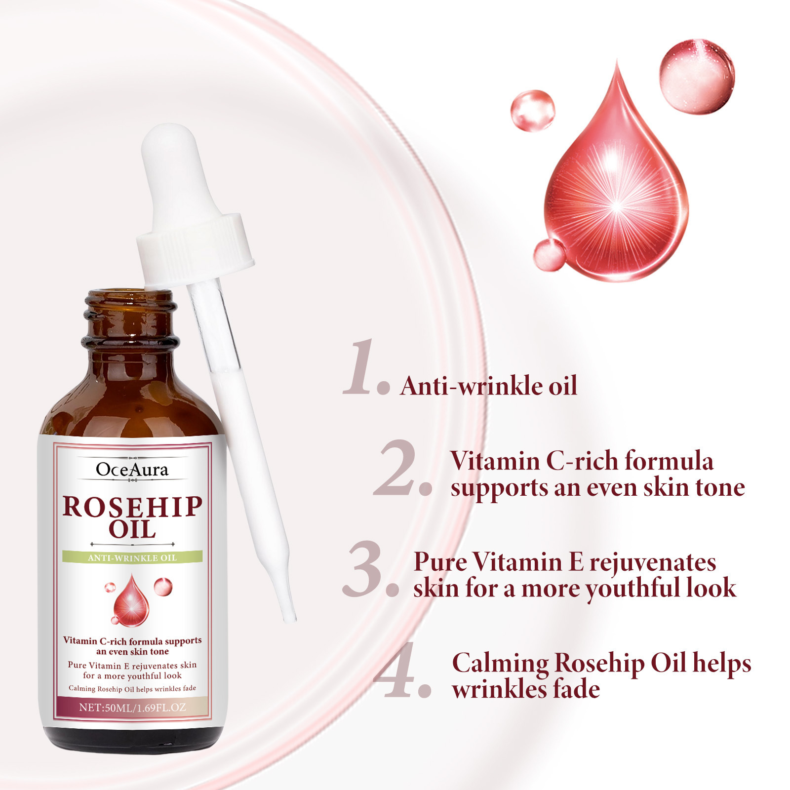 Rosehip Oil Face Essence Serum - Face Oil Rosehip recension och pris