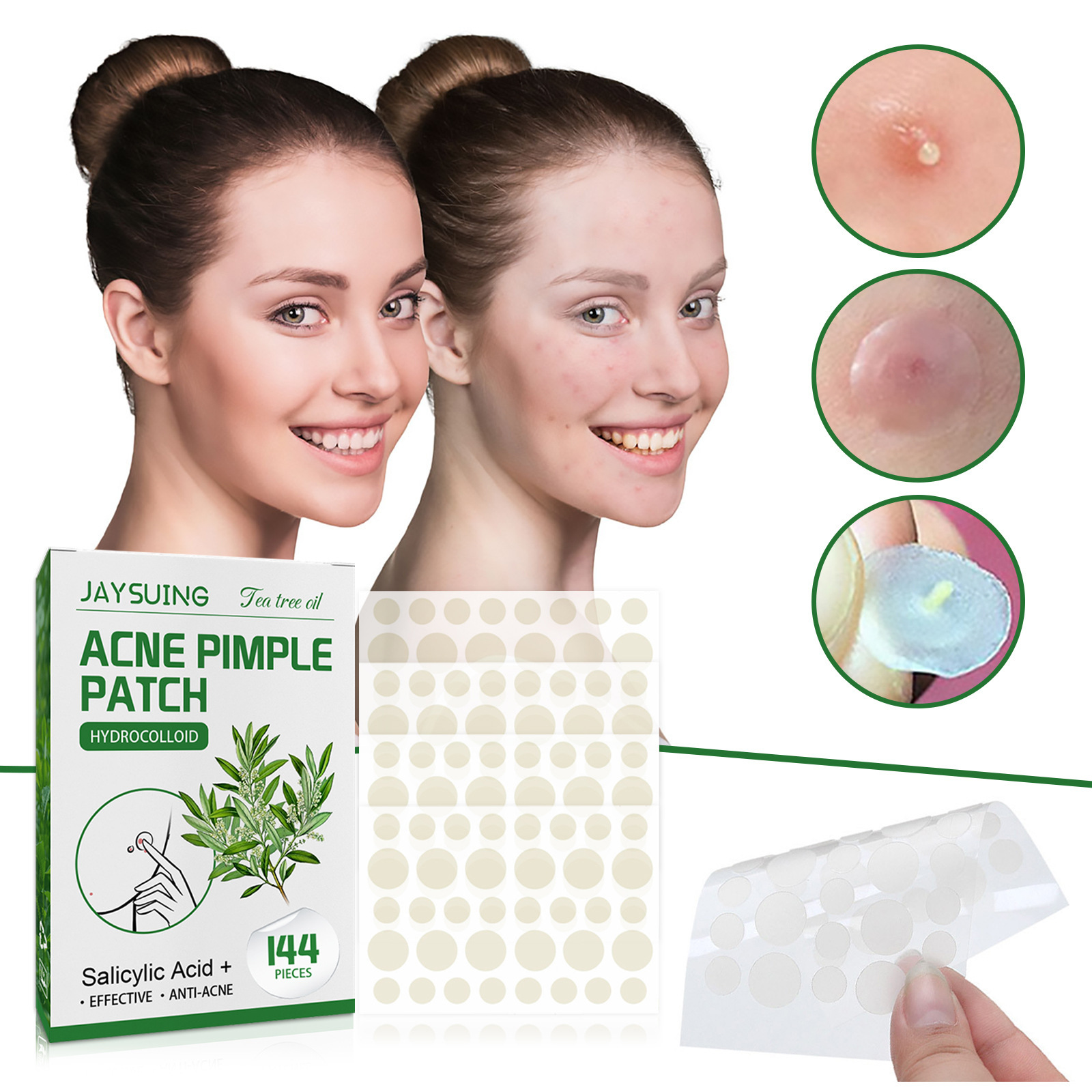 Hydrocolloid Acne Patches - Ab - Face Oil recension och pris