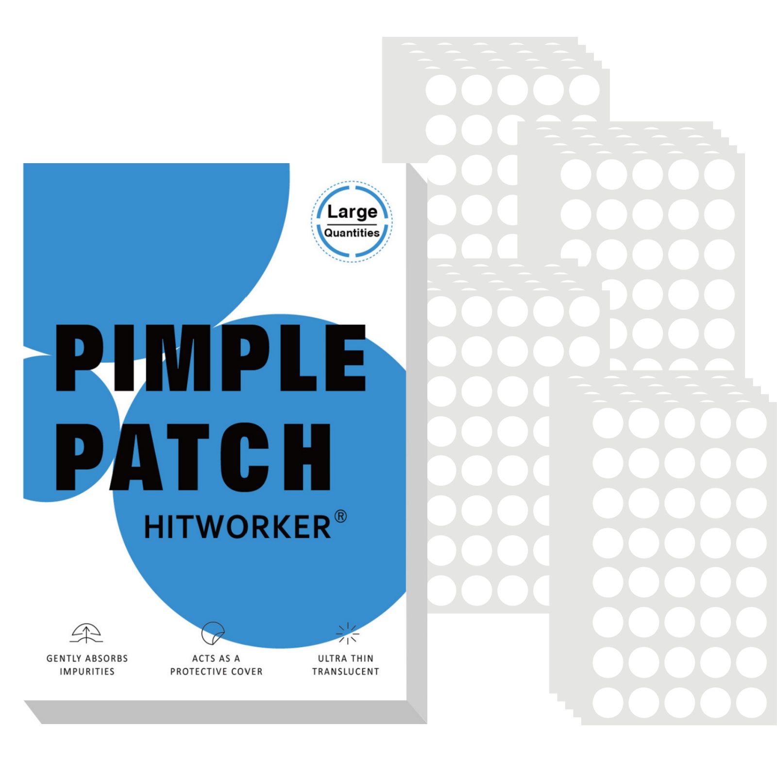 800Pcs Hydrocolloid Acne Pimpl - Face Oil recension och pris