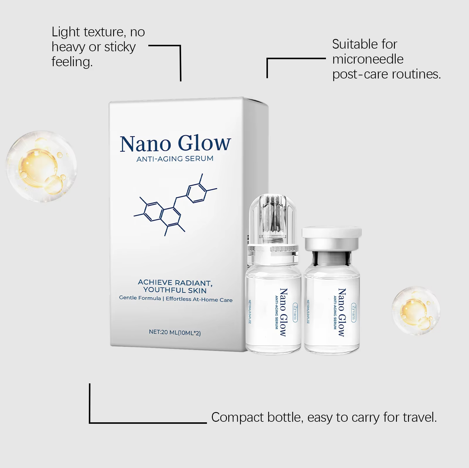 2*10ML Facial Hyaluronic Acid  - Face Moisturizer recension och pris